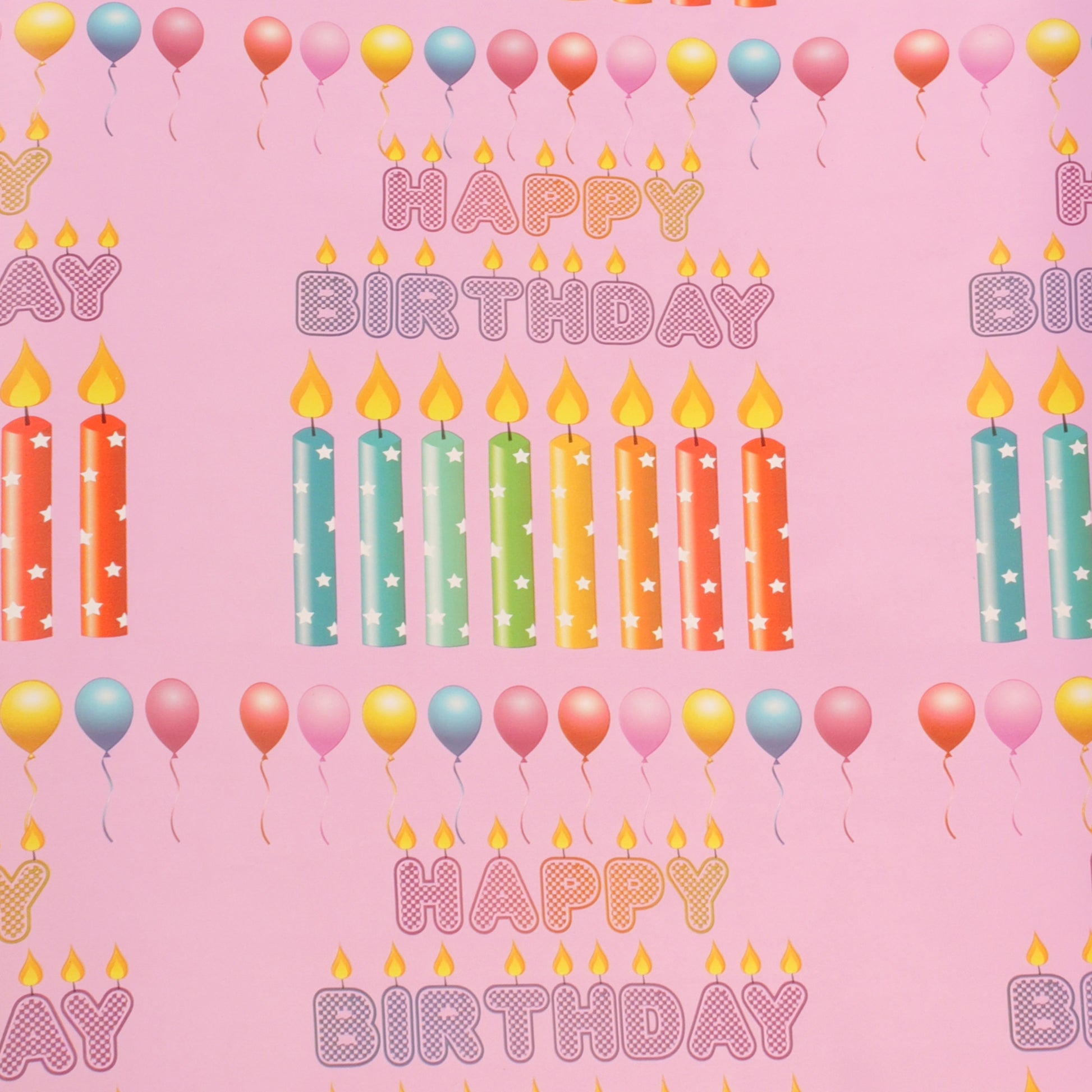Hartie impachetat cadouri la rola 200x50 - Happy Birthday HA456121 - Green Print