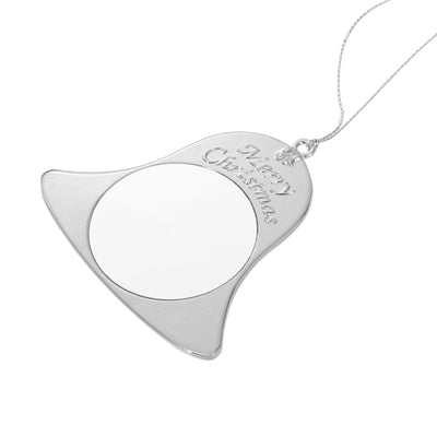 Ornament metalic de brad CLOPOTEL - sublimabil GM103677 - Green Print