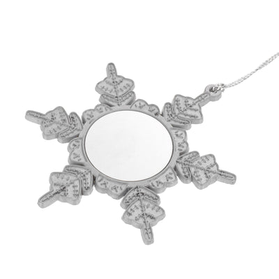 Ornament metalic de brad FULG - sublimabil GM103611 - Green Print