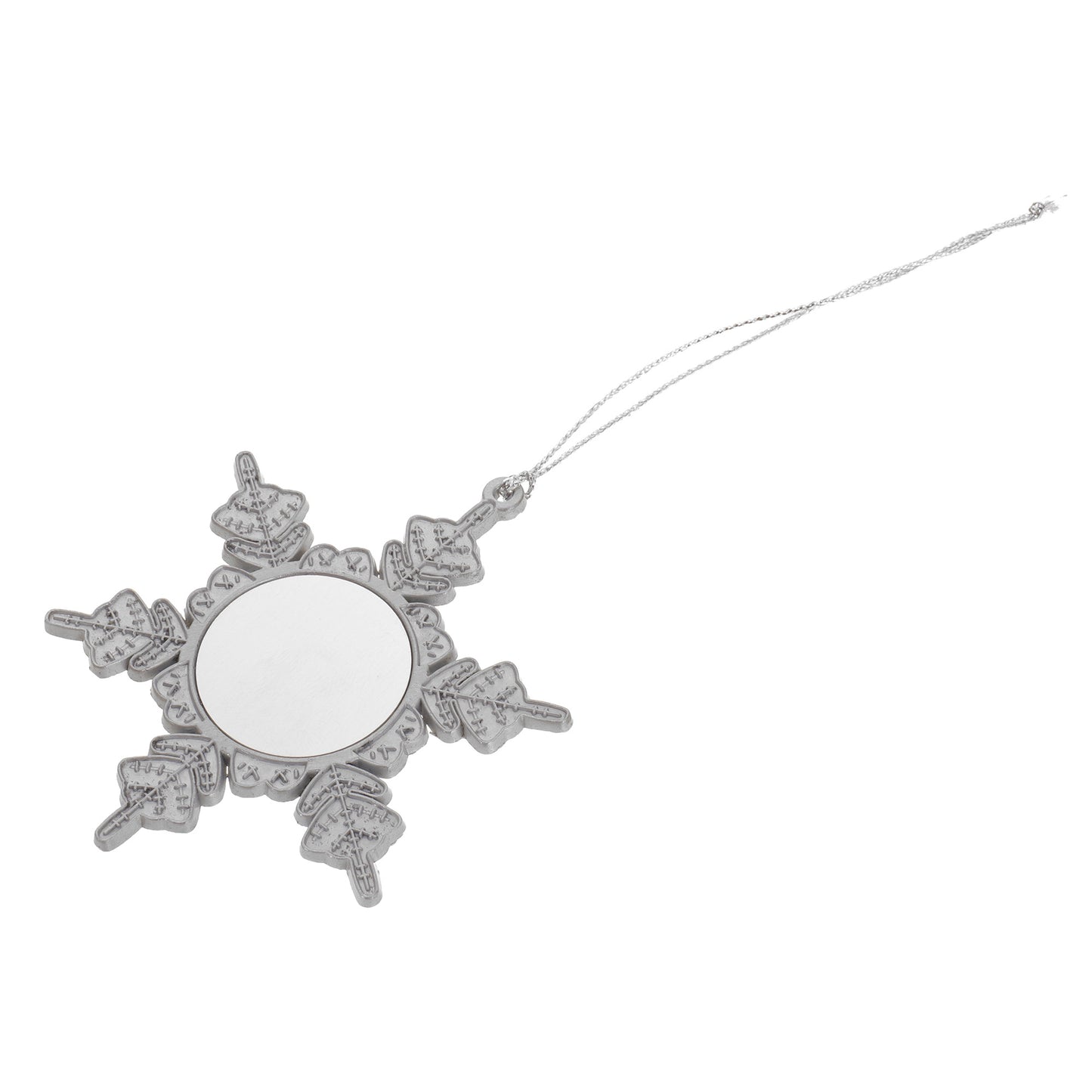 Ornament metalic de brad FULG - sublimabil GM103611 - Green Print