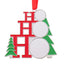 Ornament metalic de brad HOHOHO - sublimabil GM103633 - Green Print
