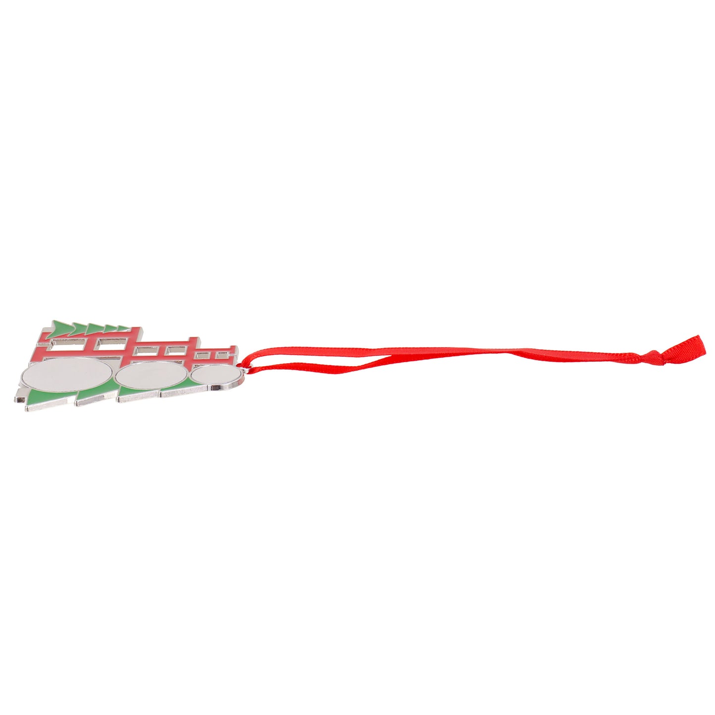 Ornament metalic de brad HOHOHO - sublimabil GM103633 - Green Print