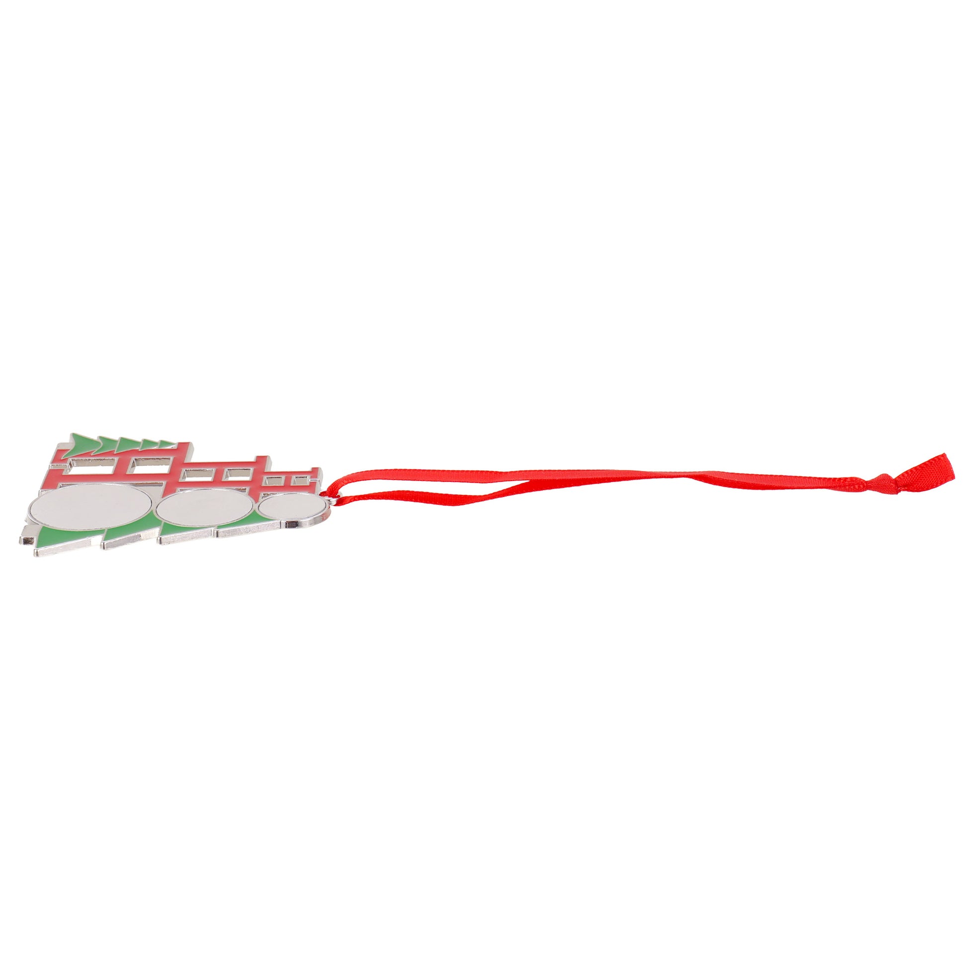 Ornament metalic de brad HOHOHO - sublimabil GM103633 - Green Print