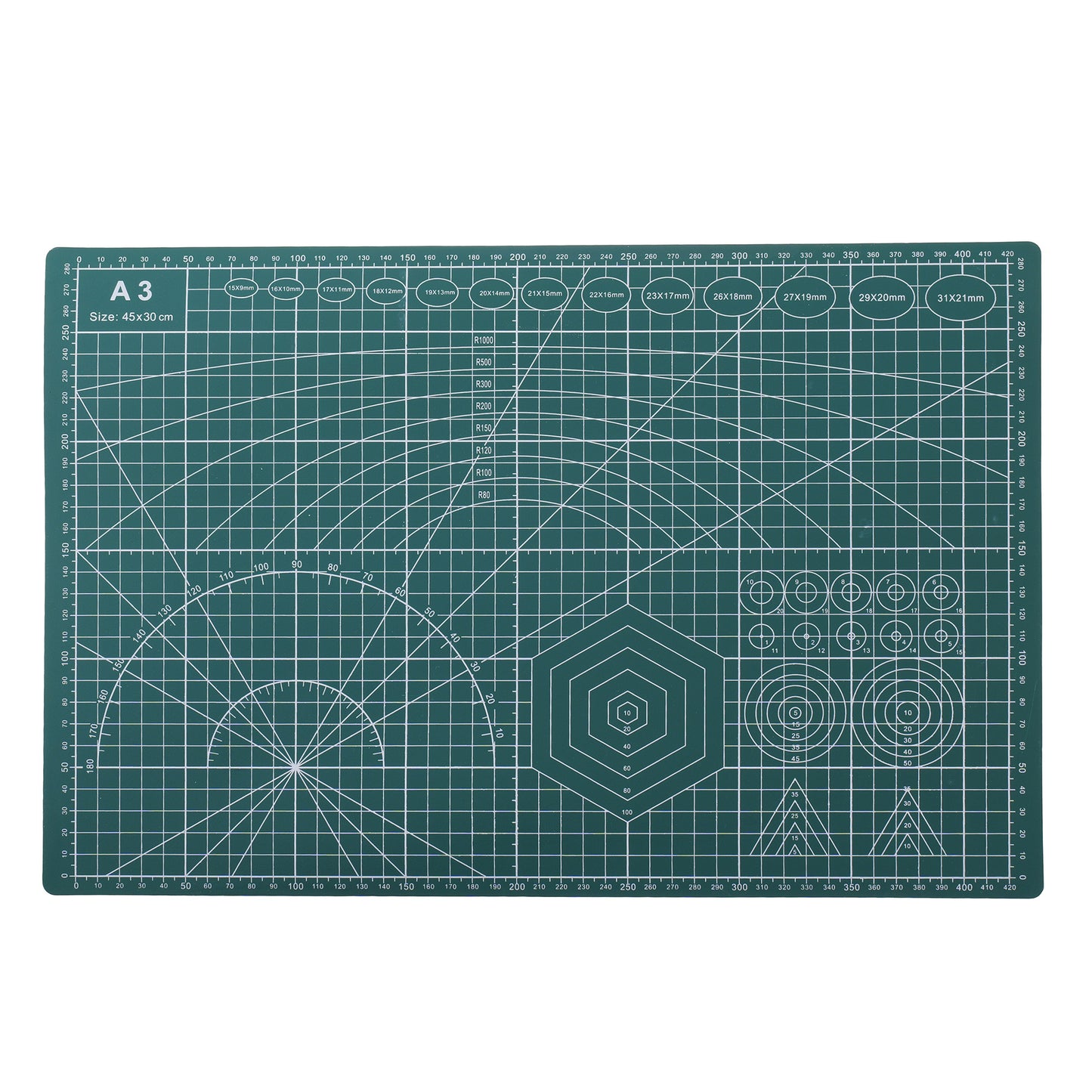 Planseta de taiere cu autovindecare A3 CB403218 - Green Print