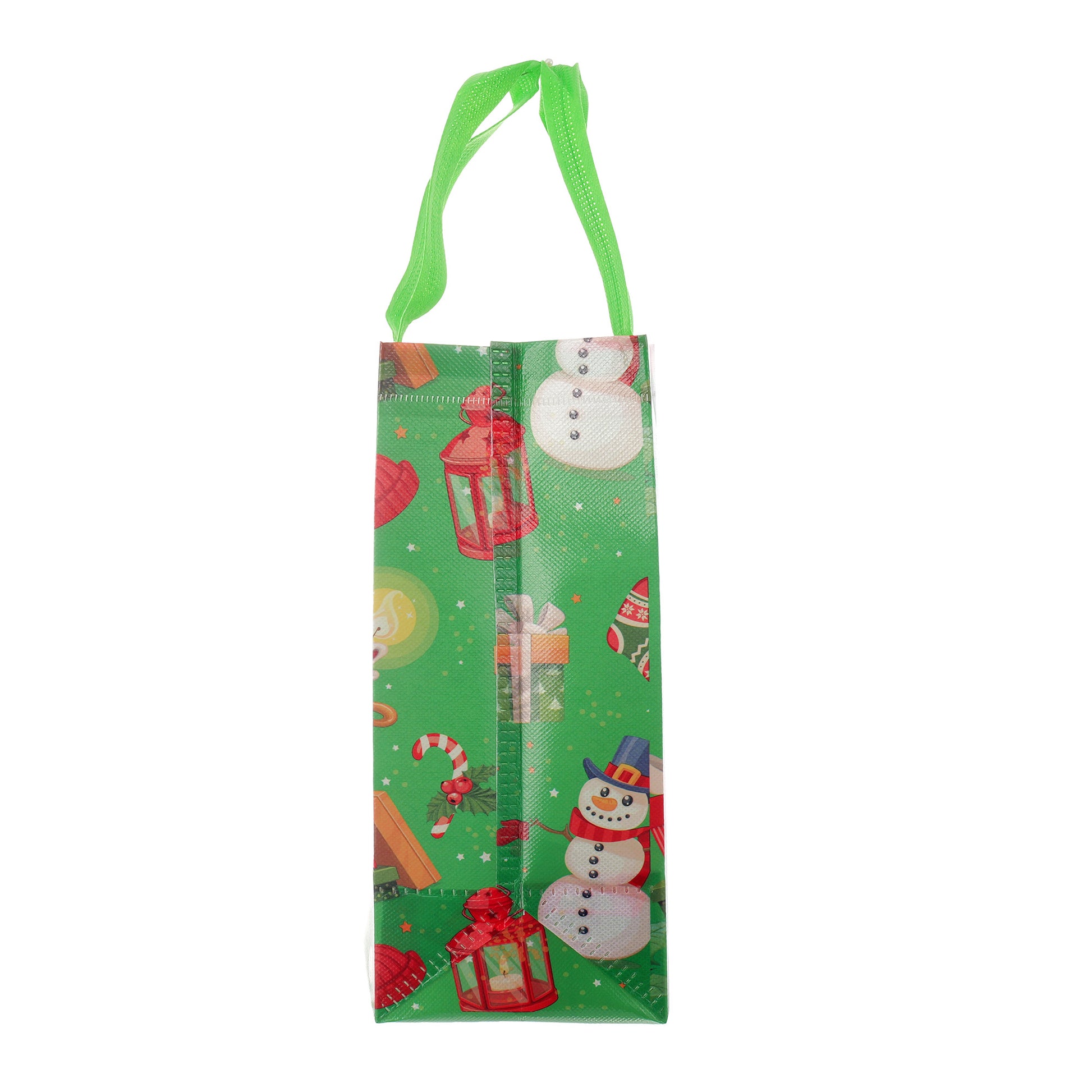 Sacosa cadou de CRACIUN textil 29x27 GC418807 - Green Print