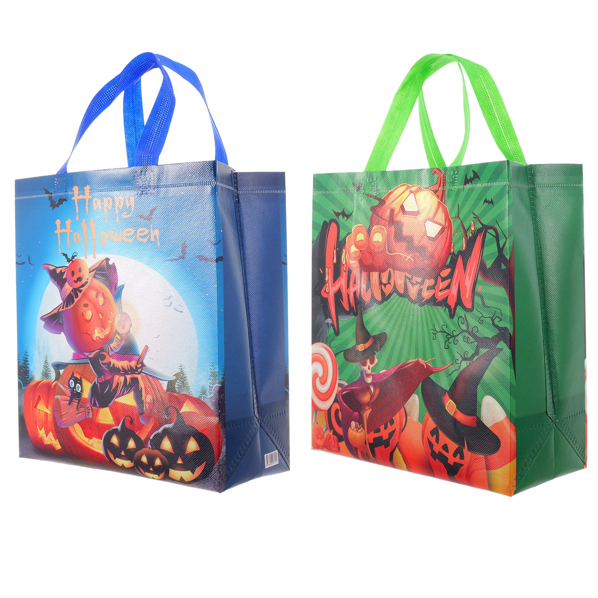 Sacosa cadou de HALLOWEEN textil 29x27 GC411317 - Green Print