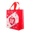 Sacosa cadou de VALENTINE'S DAY textil 29x27 GC415412 - Green Print