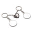Set of 2 sublimation compatible metal keychains Couple Hugging Kittens