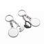 Set of 2 sublimation compatible metal keychains Couple Hugging Kittens