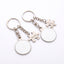 Set of 2 sublimation compatible metal keychains Couple Puzzle