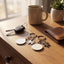 Set of 2 sublimation compatible metal keychains Couple Puzzle
