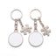 Set of 2 sublimation compatible metal keychains Couple Puzzle