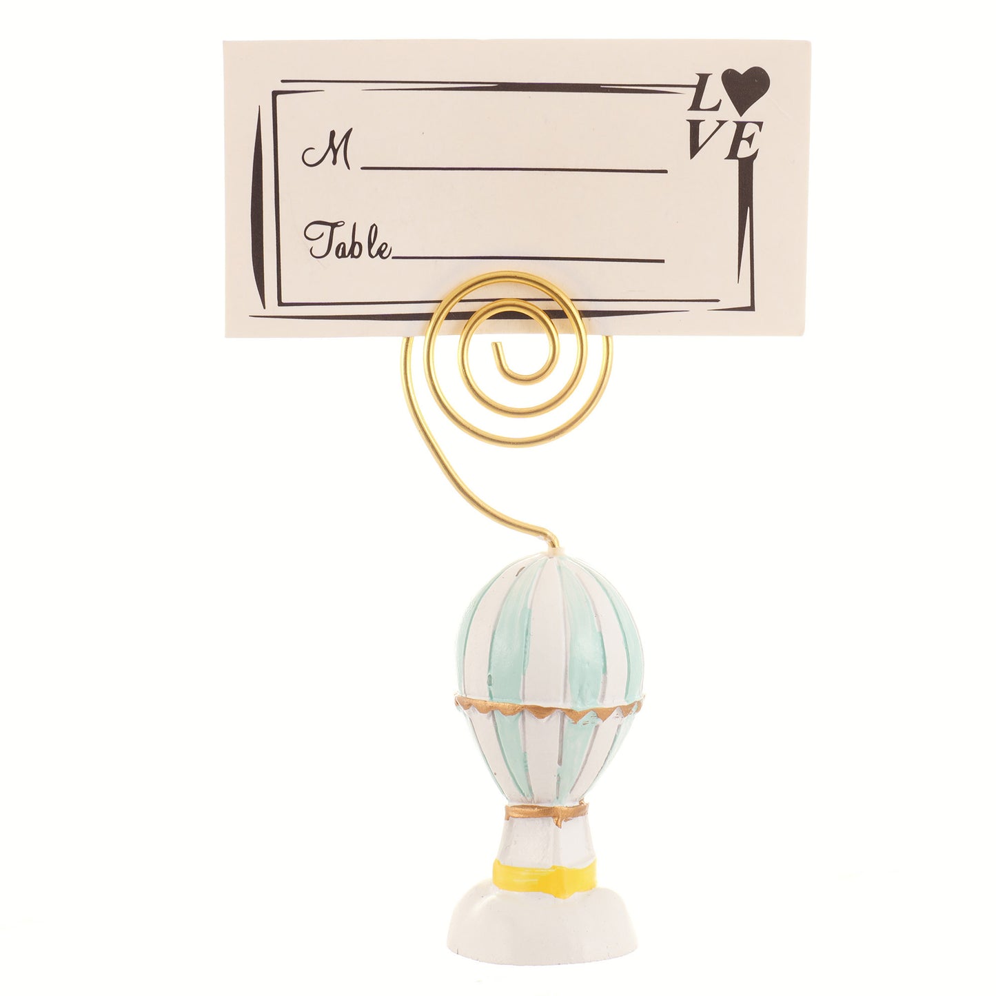 Suport metalic numere de masa si place card - BALON SM200114 - Green Print