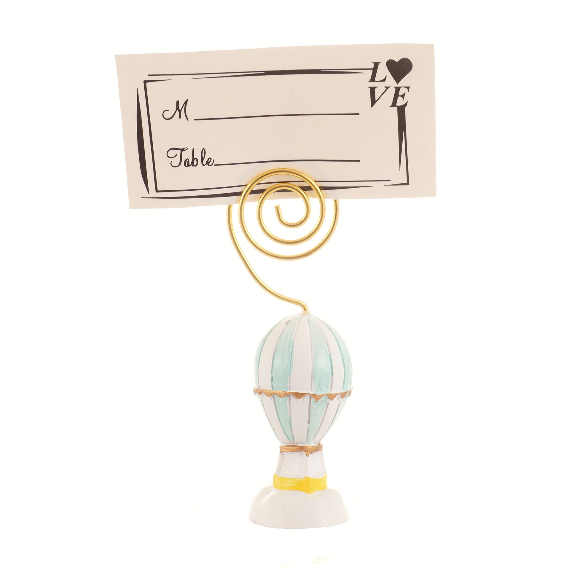 Suport metalic numere de masa si place card - BALON SM200114 - Green Print