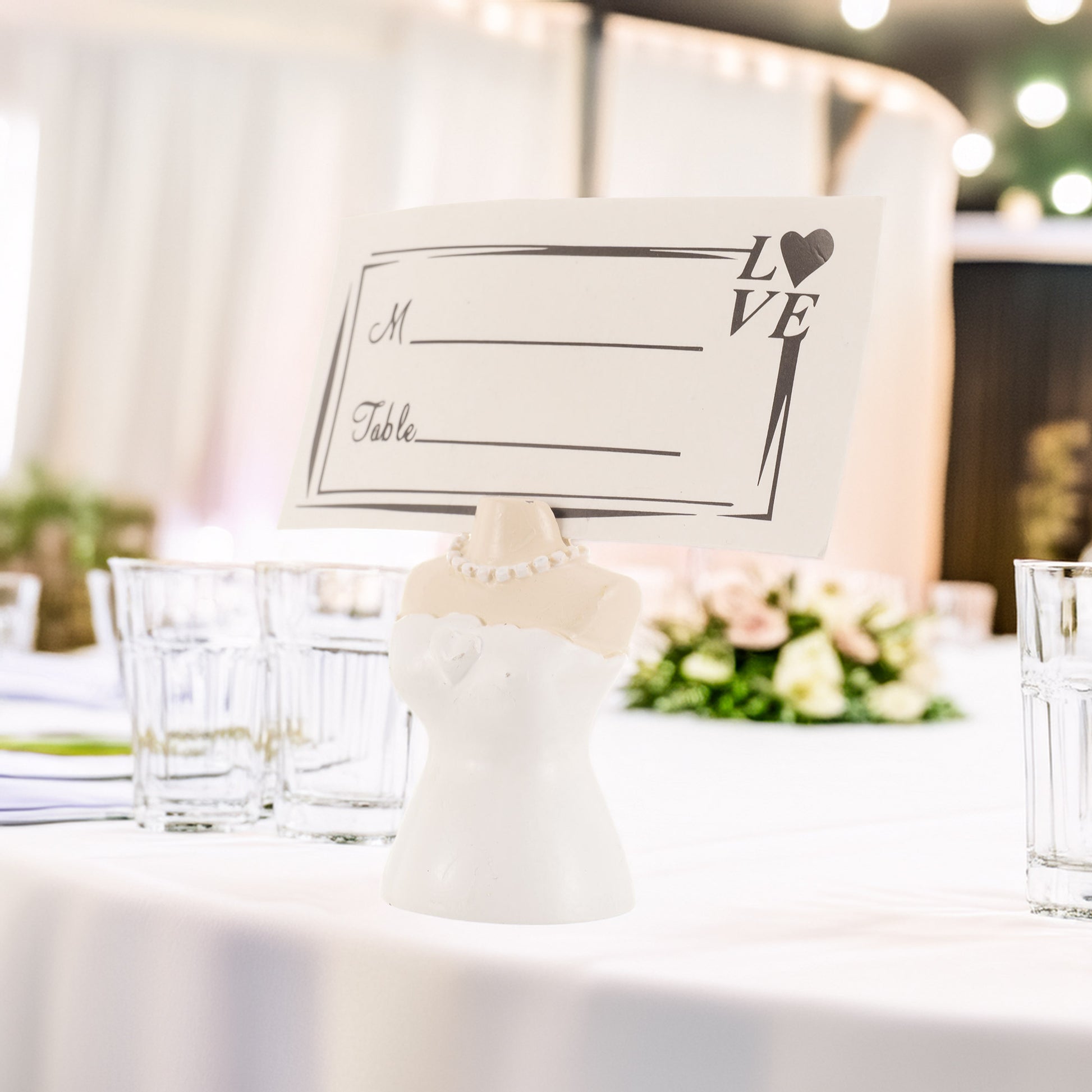 Suport metalic numere de masa si place card - MIREASA SM200111 - Green Print