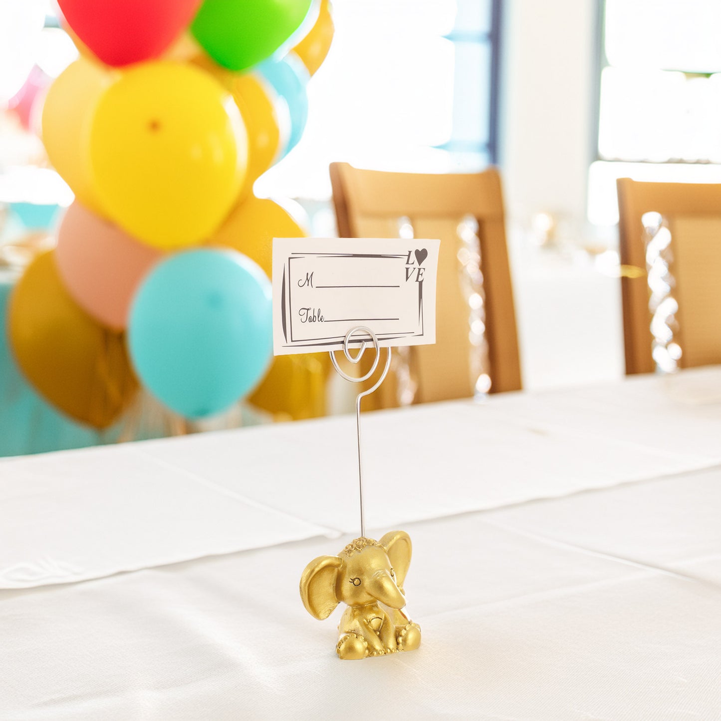 Suport metalic numere de masa si place card - ELEFANT SM200117 - Green Print