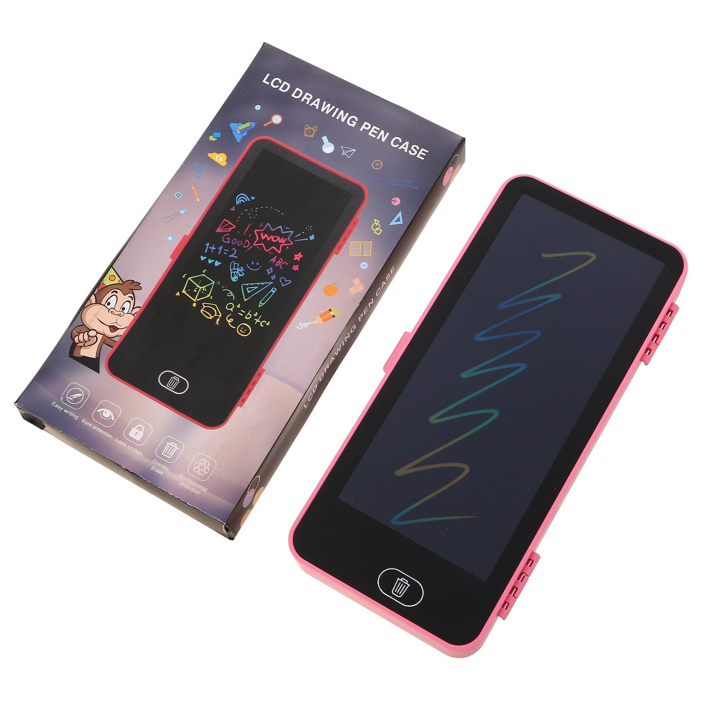 Penar cu tableta de desenat LCD in forma de telefon LC645913 - Green Print