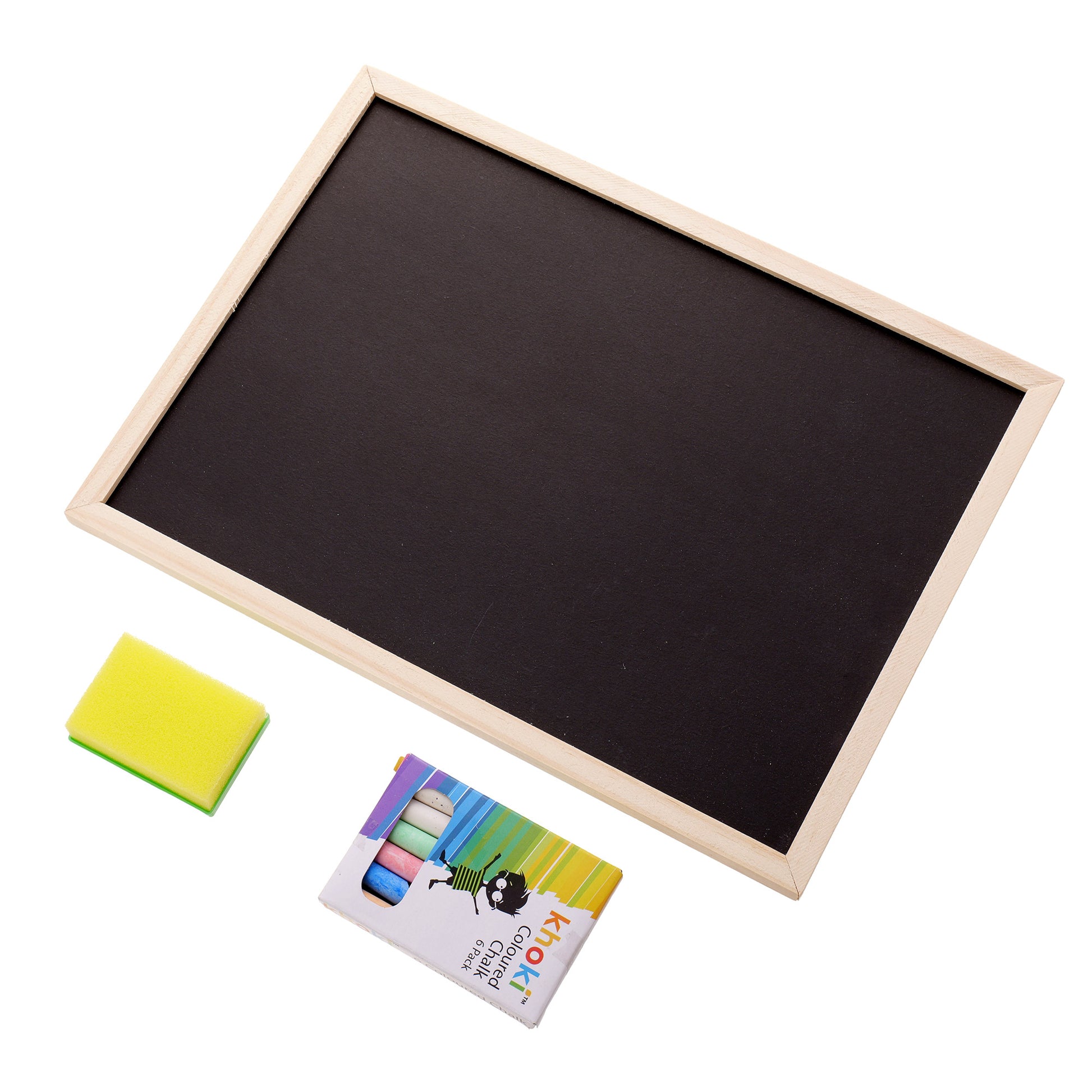 Tabla de desenat cu creta colorata si burete TB12561 - Green Print