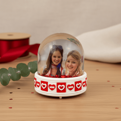Glob foto Love alb+rosu - LED GL121 - Green Print