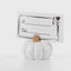 Metal holder for table numbers and place cards - PUMPKIN
