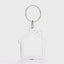 Plastic keychain photo insert House - set 100 pcs