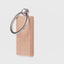 Rectangular wooden keychain