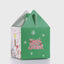 3D Christmas mugs box green+white