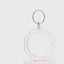 Plastic keychain photo insert Flower - set 100 pcs
