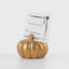 Metal holder for table numbers and place cards - PUMPKIN