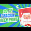 Cutie dreptunghiulara de cadou cu funda MOS CRACIUN