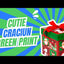 Christmas mug box with lid and red+green bow